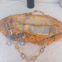 LOVEMOON Örgü Zincir Askılı Bohem Çanta