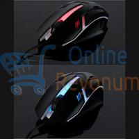 OUIDENY 600m Kablolu Rgb Optik Oyuncu Mouse Siyah